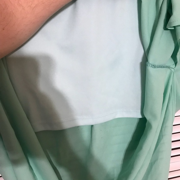 Mint Green/Seafoam Boutique Flowy Maxi Skirt - Picture 4 of 5